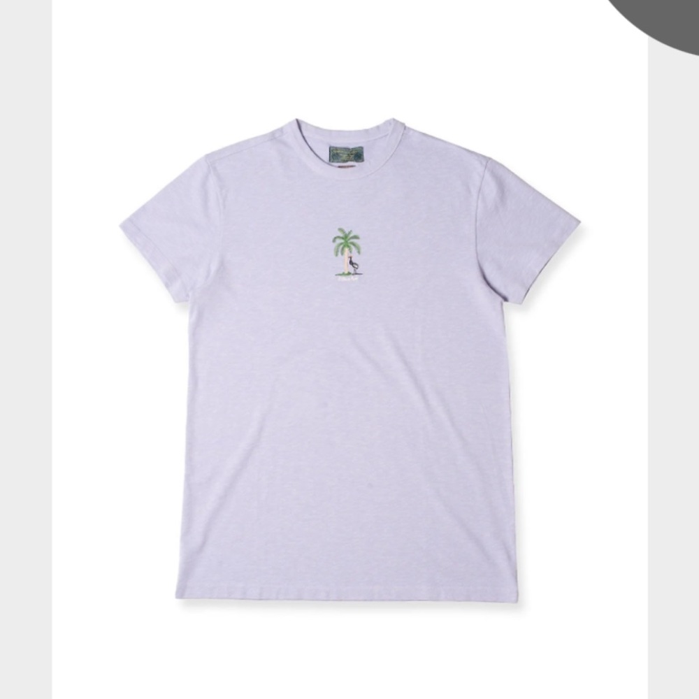 Desmond & Dempsey Lounge Tee L'Oiseau Royal Lavender Sleeping T-Shirt